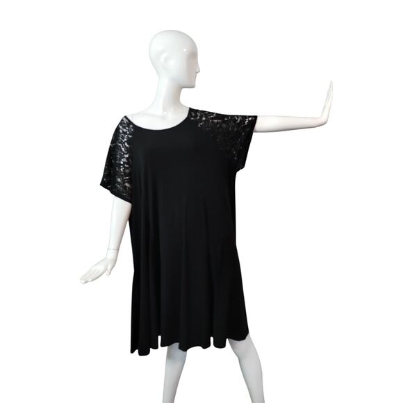 TORRID Women's size 4X Mini Studio Knit Trapeze Whimsigoth Witchy Emo Dress - Picture 1 of 12